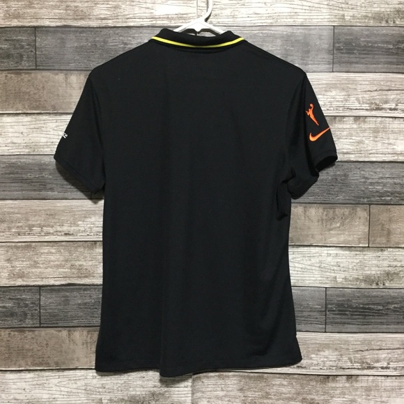Nike Dri Fit WNBA Seattle Storm Polo Shirt Women’s M Black Providence Swedish - Picture 5 of 10